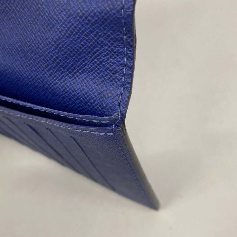 Louis Vuitton Taiga Rama Portefeuille Brazza Long Wallet M30297 Cobalt Men's - Picture 6 of 11